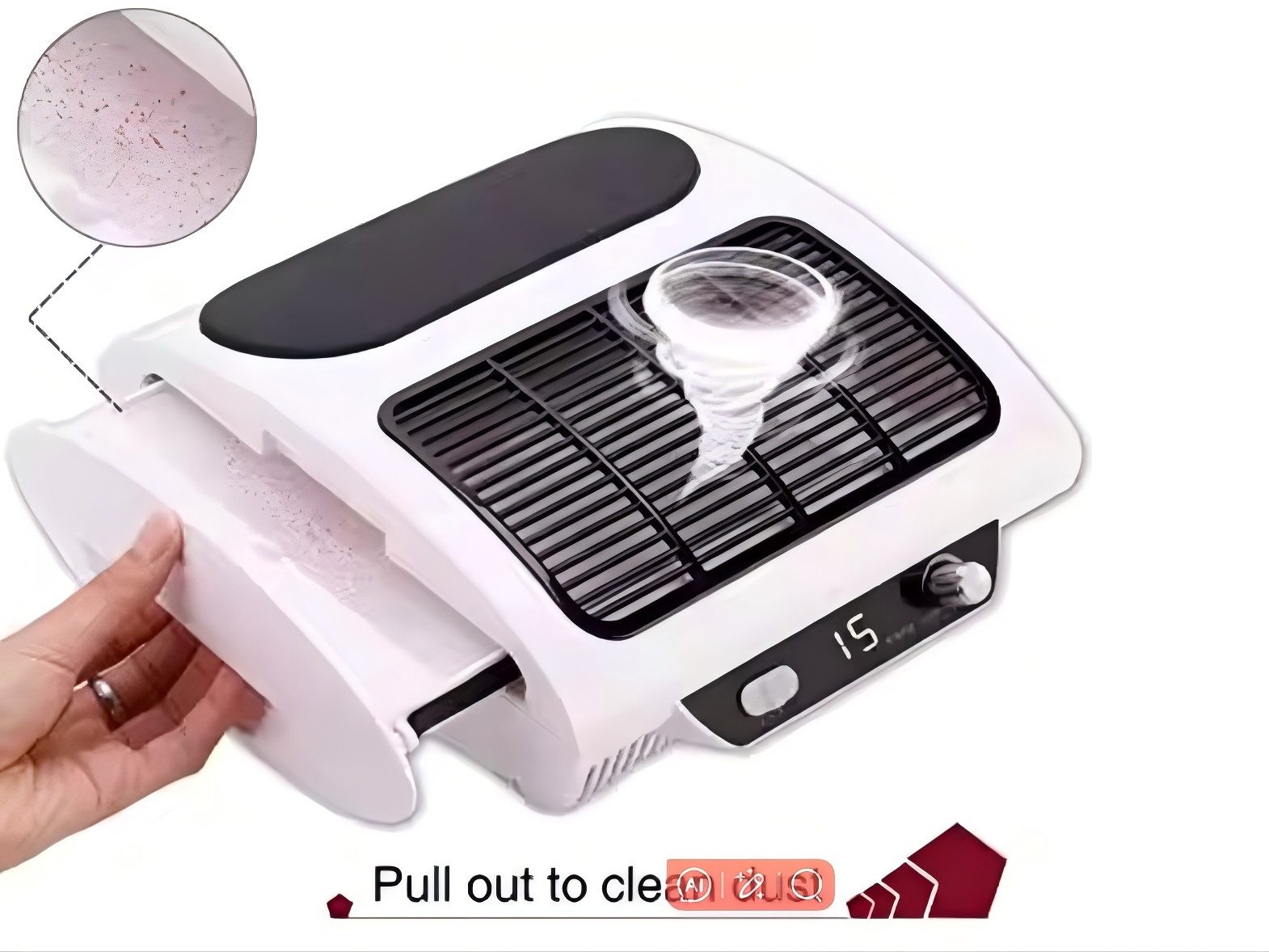 Multifunctional Dust Collector with Padded Wrist Support