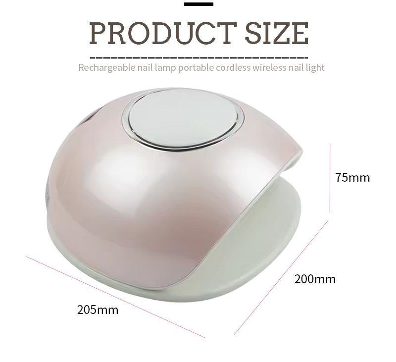 Low-Heat Nail Lamp with 4 Timer Settings