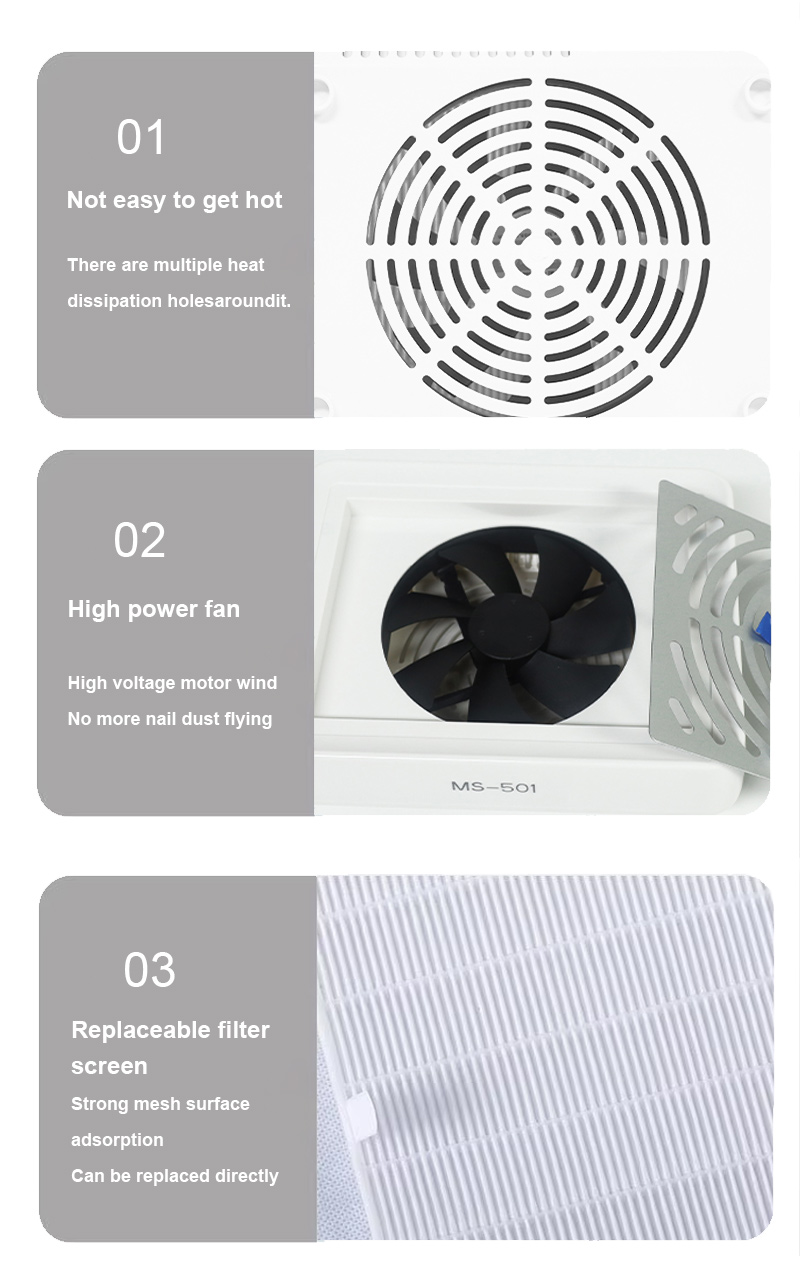 Small Dust Collector with Replaceable Square Filter Mesh