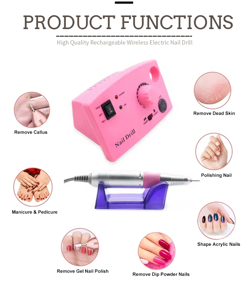 Professional Electric Nail Drill Manicure Pedicure Kit