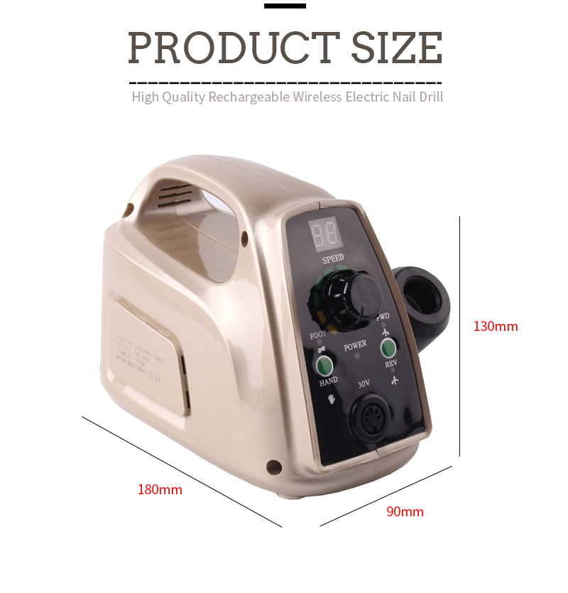 Cordless Rechargeable Nail Grinder Polishing Machine Set