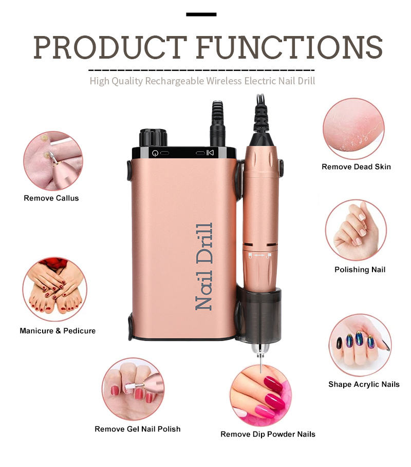 Quiet Professional Nail Drill Low Noise Salon Tool