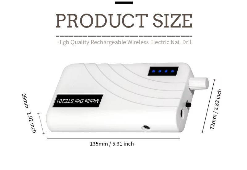 LCD Display Nail Drill Speed RPM Visual Control