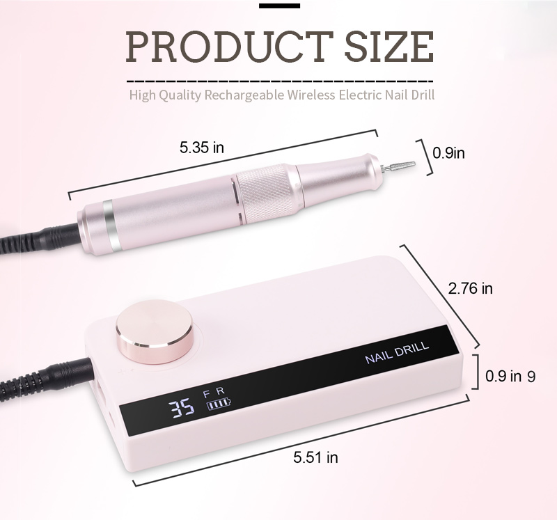 Variable Speed Nail File 0-35000RPM Adjustable Dial