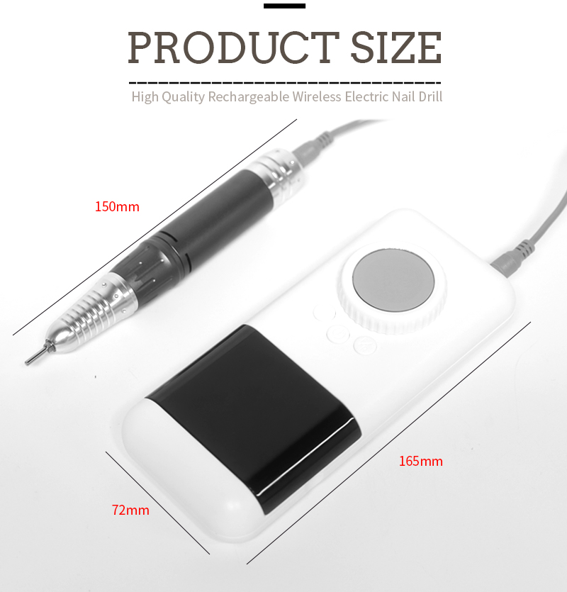 Portable Cordless Nail Drill Mini Travel Lightweight