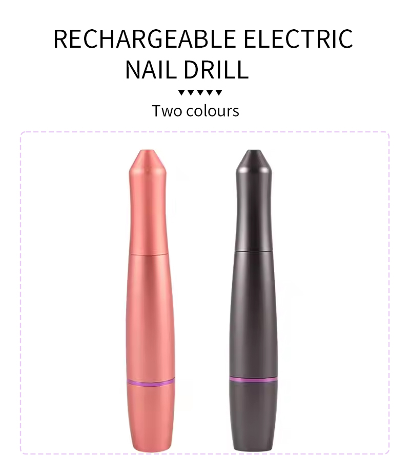 RUINA Handheld Nail Drill available in Pink and Dark Grey