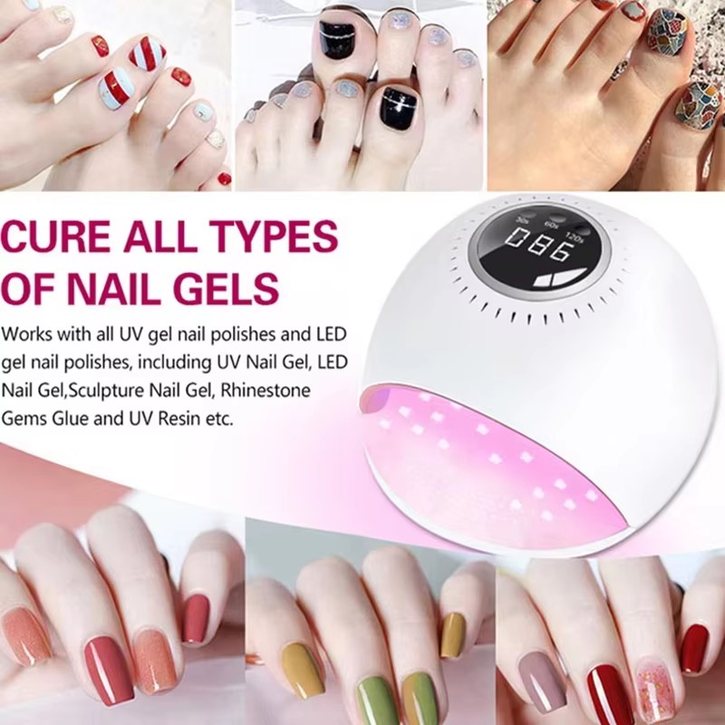Cordless Rechargeable Nail Dryer Portable cures all gel types